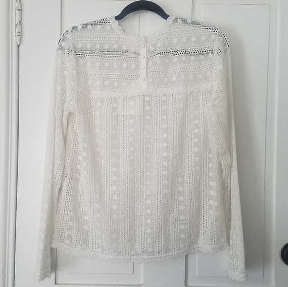 SOLD - NWT Sezane Madeline Lace Blouse - FR38 M 6 - Picture 4 of 7